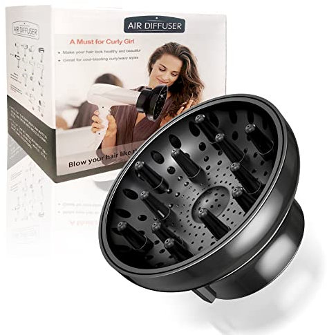 Haartrockner Diffusorbefestigung Universal Einstellbar Professionelles Salonwerkzeug für lockiges Haar Für Haartrockner mit einem Durchmesser von 4.3-6.5 cm