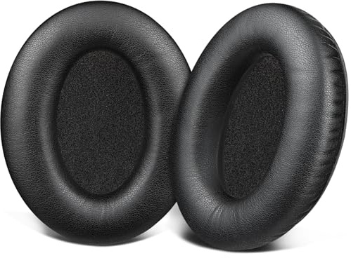 SOULWIT Replacement Ear Pads for Bose Aviation X A10/A20 Headset, EarPads Cushions with Soft Protein Leather, High-Density Noise Isolation Foam - Black