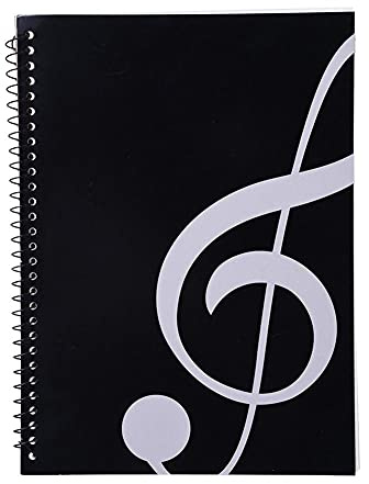 Carnet de notes de musique vierge 50 pages de partitions de musique à spirale, carnet de notes de piano