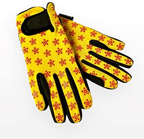 Equestified Youth Equestrian Gloves with STAR Design for Girls & Boys Children Gloves All Weather Outdoor Sports Gloves Horse Riding
