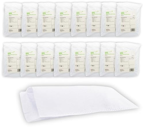 Medi-Inn+ Einmal Waschhandschuhe Molton weiß, 16 x 100 Stück, 75 g/m², 22 x 15 cm, für Babys, Kinder & Erwachsene