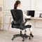 KERDOM Ergonomic Office & Gaming Chair, Breathable Mesh, Lumbar Support, Flip-up Arms, Swivel, Adjustable Height - Black