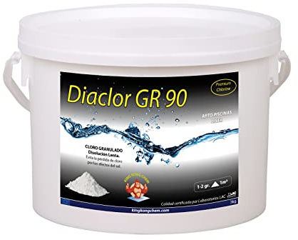 Tricloro Puro - Cloro Granulado Piscinas DIACLOR GR 90 3 KG - Disolución Lenta