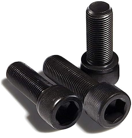 Sechskant-Flanschkopfschraube, Sechskant-Zugschraubenbolzen, Sechskantkopfschrauben, M8 Schwarz Edelstahl 304, gerändelte Innensechskantschrauben, Linsenkopfschrauben-M8*35 (5 Stück) Schwarz (Farbe: M