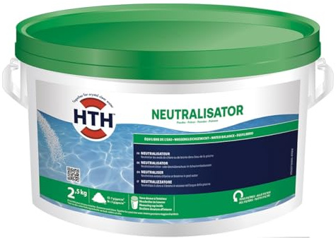 HTH NEUTRALISATOR Pulver | Senkt überschüssiges Chlor oder Brom | Einfache Dosierung | Schnell und rückstandsfrei | Sehr hohe Wirkstoffkonzentration (2,5 Kg)