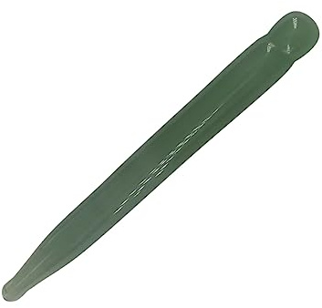 GLEAVI Jade Gua-sha-werkzeug mit Augenmassagestab Schabemassagegerät für Gesicht und Hals Jade-massage für Verbesserte Durchblutung und Entspannung