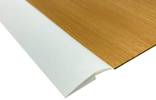 Boden-Übergangsstreifen, Übergang Sschiene, Ungelochte Abdeckleiste, 1M/2M/3M/5M/10M Bodenleisten Selbstklebend, Teppichleisten Übergangsprofil，Übergangsprofil Vinyl B,5m