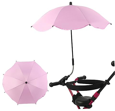 ifundom Schirm für Kinderwagen Sonnenschutz für Babywagen Regen und Sonnenschutz für Draußen Einfach zu Bedienen Montieren