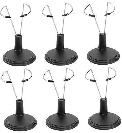 LALADEFIEE 6stücke Puppenständer Aus PVC Tragbar Puppen-aufbewahrungsregal Spielzeugmodellhalterung Für Home Store Market Sparend Und Sauber