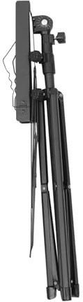 Zusammenklappbarer Notenständer 1 Satz für Instrumente, Schwarz | Handfrei Nutzbar, Verstellbarer Blickwinkel, Eisen Pp Gummi, für Bücher und Rezepte