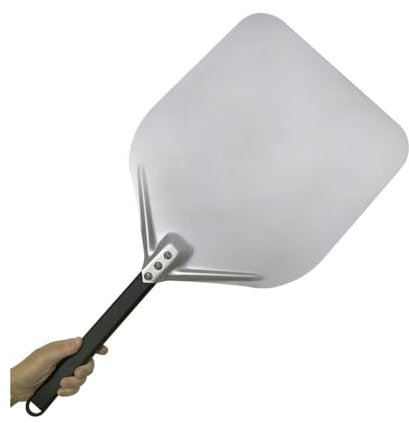 Pelle Pizza 1 pièces 12 14 pouces grande pelle à pizza longue en aluminium avec accessoire à long manche spatule à palette de pizza antiadhésive ronde tourneur de cuisson Pelle A Pizza(14inch 56cm S)
