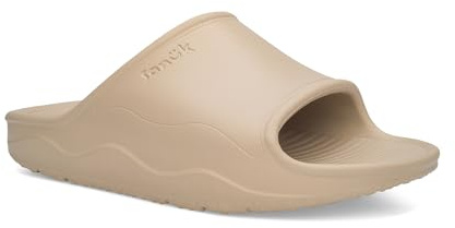 Sanuk Beer Foamie Womens Slides - Water Friendly Beach Sandals, Tan, 8