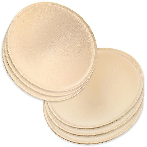 KFLY Almohadillas Sujetador Insertos Impermeables Relleno Sujetador Cosidas Acolchadas Transpirables Push Up Almohadillas De Brasier Deportivo Extraíble Para Mujer 3 Pares (Redondo, L)