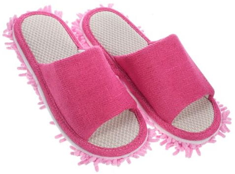 Hemobllo Chaussures De Nettoyage De Sol Chenille Lavables Et Réutilisables Pour Femmes Efficaces La Poussière Saleté