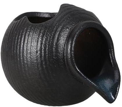 FUTUREORYY Pot Cascade Céramique avec Écoulement Continu Décoration de Jardin et Bassin Amphore Hydroponique pour Fontaine Intérieur et Espace Extérieur