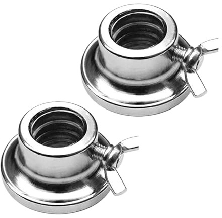 Weight Collars – Dumbbell Rod Nut, 2X Spin lock Collars For Dumbbells & Barbells | Heavy-Duty Casting Iron Hex Nut Bar Clamps For 1-Inch Weight Bars, Dumbbell Training & Weights Lifting