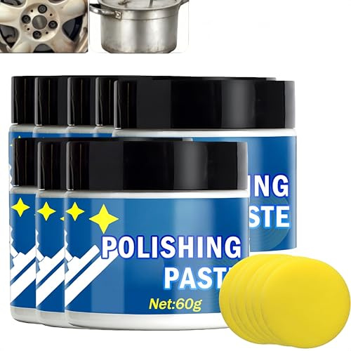 Metallo polacco – 60 g metallo lucidatura restorer pasta, metalli tutto in uno, crema polacca per acciaio inossidabile, prodotti in argento e pentole, rimozione di usura e ruggine, detergente in