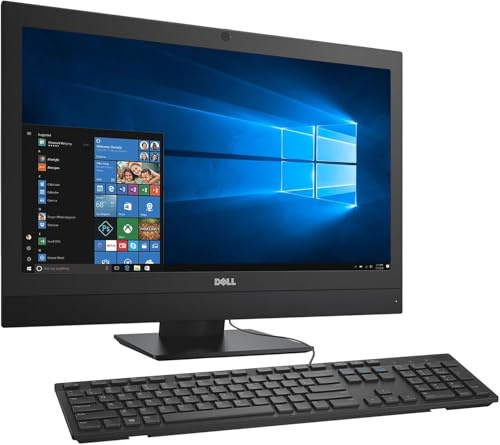 Dell Optiplex 7450 - Ordenador de sobremesa todo en uno, con monitor de 21,5 pulgadas, Intel Core i3-6100, 8 GB de RAM, 256 GB SSD, WiFi, Bluetooth, teclado QWERTY de EE.UU., Windows 11 Pro