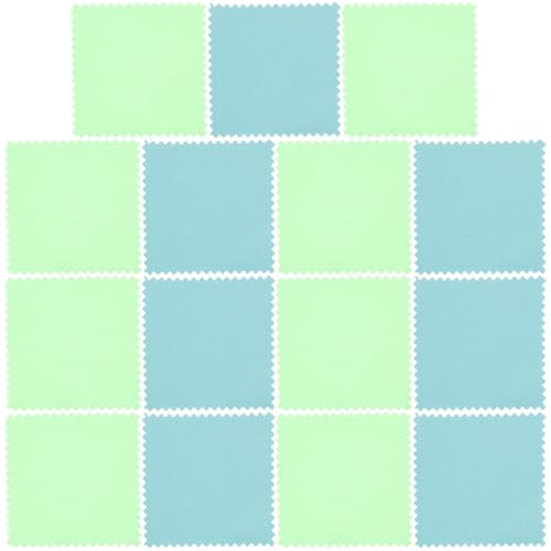BESPORTBLE Chiffons Blancs pour Or et Argenté pour Nettoyage Professionnel Lot de 50 en Tissu Facile à Laver Couleur Aléatoire de Bijoux et Objets Précieux