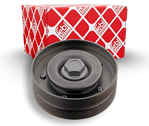 febi bilstein 21918 Umlenkrolle für Keilrippenriemen, mit Schraube, 1 Stück | Kompatibel mit: SEAT LEON, TOLEDO II, SKODA OCTAVIA I, OCTAVIA I Combi, VW BORA I, BORA Variant, FOX Schrägheck, GOLF IV