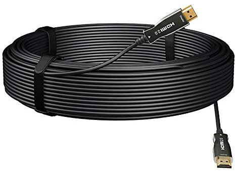 Cavo HDMI 4K/8k ad alta velocità 10.2/18/48Gbps HDMI 1.4/2.0/2.1, 4K/8k HDR, compatibile per TV, HDTV, TV Box, Home Theater, PS4, PC, proiettore (50m, 4K a 60HZ)