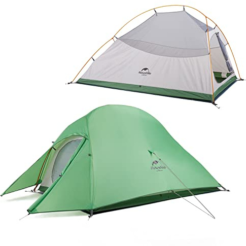 Naturehike Cloud-Up 2-personers lättviktsvattentätt ryggsäckstält Enkelt att sätta upp - 4 säsonger för utomhuscamping, backpacking, vandring, bergsklättring