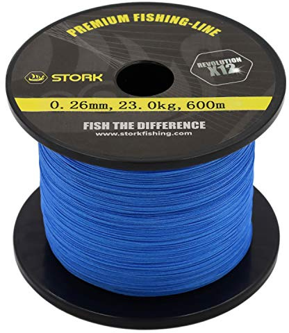 Stork Revolution, 12-Fach geflochtene Premium Angelschnur 600m