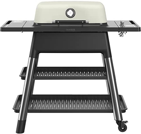 everdure by heston blumenthal Design-Gasgrill FORCE mit 2 Hochleistungs-Gasbrennern Stone I Gas-Grill präzise steuerbar & grillbereit in 5 Minuten I rostfreier & massiver Aluminium-Grilldeckel