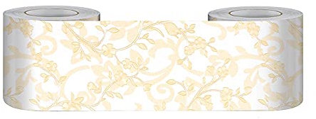 Tapetenbordüre zum Abziehen und Aufkleben, Wand-Bordüre für Zuhause, Decke, dekorative Bordüre für Badezimmer, Wohnzimmer, Küche, Flores Propicas Enganrosadas, 30 x 1000 cm