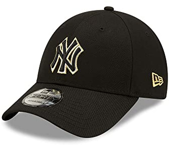 New Era New York Yankees MLB Metallic Pop Black 9Forty Snapback Cap - One-Size