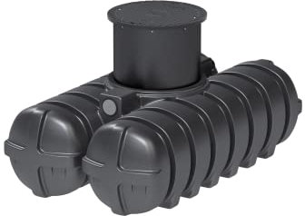 Regenwasser - Flachspeicher 1500 Liter mit Filterkorb