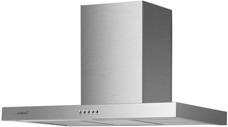 Cata Campana Decorativa Pared ST-9000 X/A con Panel de Control Mecánico 3 Niveles de Extracción Iluminación LED Consumo Máximo de Energía 65 W Ancho 89,5 cm Color Inox