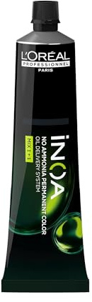 L'OREAL PROFESSIONNEL - Coloration D'Oxydation Permanente - Couvre 100% Des Cheveux Blancs - +48% De Brillance - Formule Végane - Sans Ammoniaque - iNOA Fondamentale : Châtain Clair 5 - 60ml