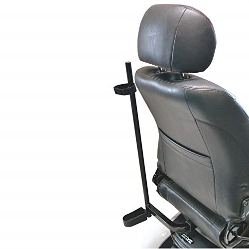 SoNa24 Stockhalter universal für Scooter, Elektromobil incl. Stockschlaufe | Gehstützenhalter | Gehstockhalter | Stockhalterung by Drive Medical
