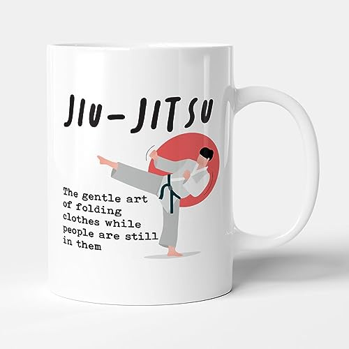 Victorian Printing Co - Jiu-Jitsu Definition - Sports Gift Mug, Ceramic, 11fl.oz.
