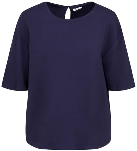 Seidensticker Damen Fashion-Bluse - Shirt - Oversized Fit - Bügelleicht - Rundhalsausschnitt - Kurzarm - Stretch
