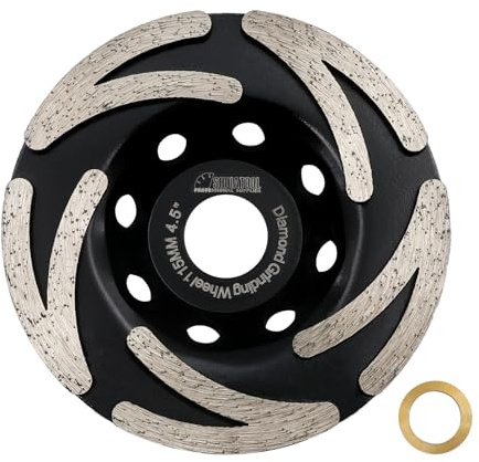 SHDIATOOL Diamant Schleiftopf für Beton, Naturstein, Fliesenkleber, Granit, Estrich Mauerwerk – Topfschleifer 115mm Bohrung 22,23 mm – Schleifscheibe für Winkelschleifer