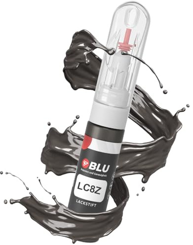 BLU Lackstift Auto kompatibel für VW LC8Z Brown Mocca ANTHRAZIT | Auto Lack Reparatur 2in1 Ausbesserungslack Pinsel + Nadel