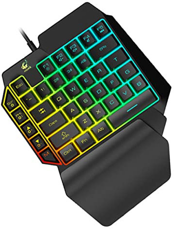 UKCOCO 1pezzi Tastiera Mano Retroilluminata Rgb Design Per Computer Portatile Facile Trasportare e Utilizzare Per