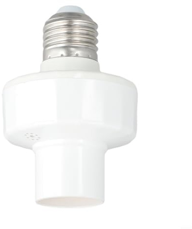 Gdfnmogo Lampenadapter E27 Lampenfassung Schalter für Hausautomation, Sprachsteuerung & Fernzugriff, kompatibel mit Alexa und Google Home, Weiß