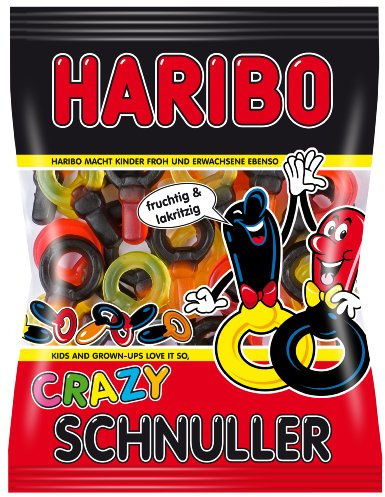 Haribo Crazy Schnuller, 6er Pack (6 x 200 g Beutel)
