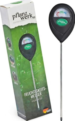 Pflanzwerk Pflanzkübel Bodentester Erde PREMIUM FEUCHTIGKEITSMESSER *Keine Batterien* *2 JAHRE GARANTIE* *Indoor & Outdoor Hydrometer*