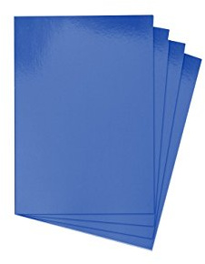 House of Card & Paper A2-Format 240 g/m² Folien-Papier- blau (25 Blatt).