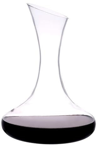 Katie JayneTM carafe à décanter en verre, faite à la main, 1,5 l