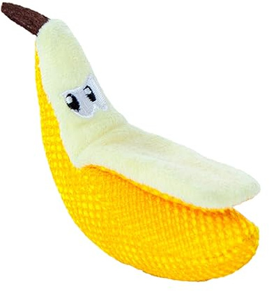 Catstages Dental Banana - Katzenspielzeug mit Katzenminze - zum Kauen & für die Zahnpflege - Banane