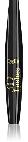Delia Cosmetics – Mascara New Look 3D Lashes – Intensive Schwarze Wimperntusche - Silikonbürste - Ultraleichte und Lang Anhaltende Formel - Verleiht Volumen - Trennt und Betont die Wimpern - 12 ml