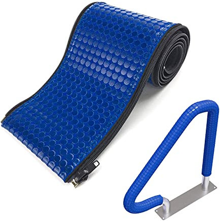 Comfort Cover 4-Foot Zipper Style Pool Hand-held Blue Slide Rail Anti-Slip Cover for Above Ground & inground Pool Ladder Handrail (1)