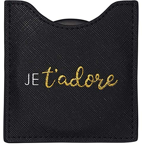 DRAEGER PARIS 1886 Espejo Redondo de Bolsillo para Llevar a Cualquier Lugar, cumpleaños, para Cualquier ocasión, 8.5 x 8 cm