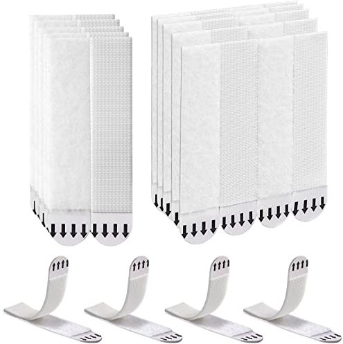 Sinnsally Picture Hanging Strips Heavy Duty,Hanging Picture Canvas Hanger No Nails,Photo Frame Stickers for Wall,Damage Free Adhesive Poster Refill Mounting (Large-15Pairs)