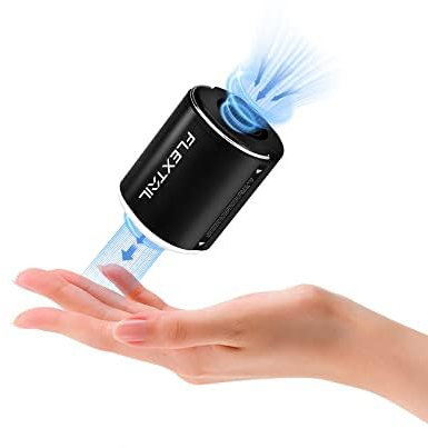 FLEXTAILGEAR Tiny Pump 2X, Portable Electric Air Pump,Vacuum Pump,3 Level Camping Light,Magnetic Design,Fast In/Deflating, Air Mattress, Swimming Ring, Vacuum Storage Bags